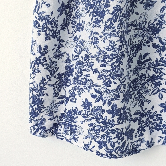 elodie blue & white halter tank top, small - Picture 6 of 6